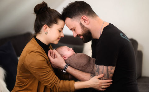 Newborn-Zwergerl Homeshooting - Babyfotograf Straubing