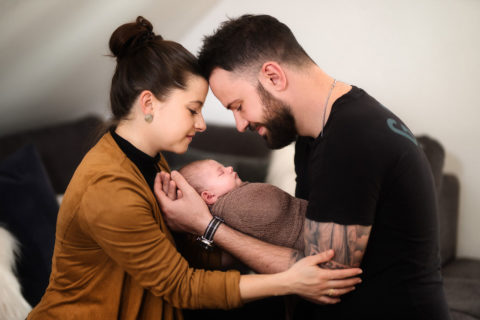 Newborn-Zwergerl Homeshooting - Babyfotograf Straubing