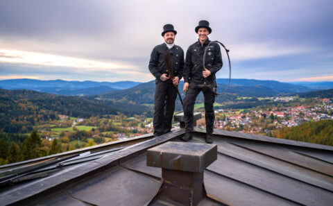 Business Fotografie mit Kaminkehrer Thomas Schäfer