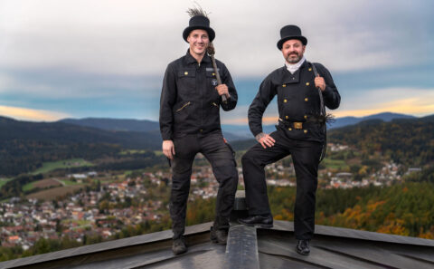 Business Fotografie mit Kaminkehrer Thomas Schäfer